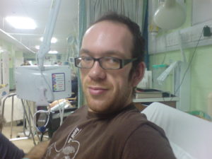 Dan Jeffries before undergoing surgery (November 2007)