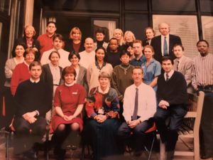 Flora Peyvandi pictured with the haemophilia team at the Royal Free Hospital in 1996.