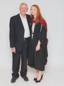 Lauren Thompson on graduation day at the University of Bristol.